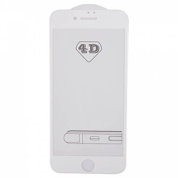 Защитное стекло Full Screen 4D для Apple iPhone 6 Plus/6s Plus White