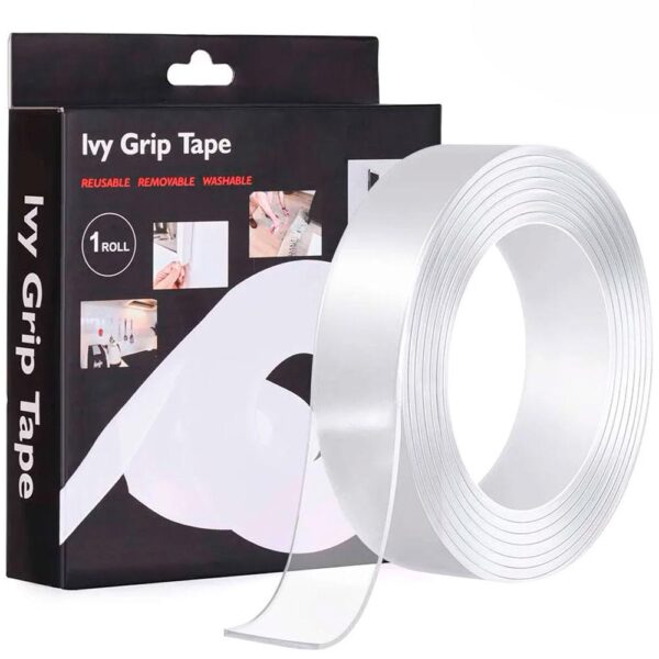 Ivy Grip Tape 1 м - двусторонняя клейкая крепежная лента многоразовая