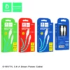 Кабель USB - Lightning Denmen D16L 3,6A Smart Power Cable Черный 46582